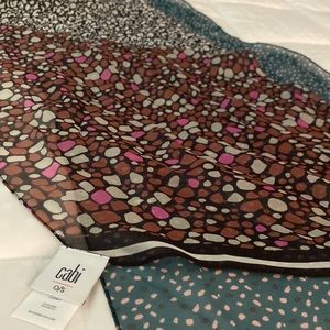 CAbi silk scarf - gorgeous autumnal print